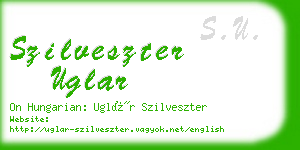 szilveszter uglar business card